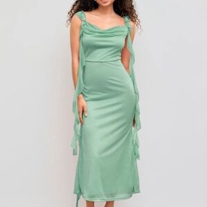 Cider Mint Green Midi Dress